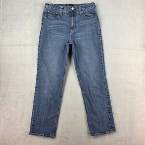 GAP Straight Leg Jeans in Medium Wash Blue